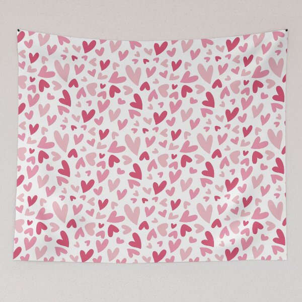 Item preview, Valentines PInk Hearts Pattern designed and sold by DebbisPalette.