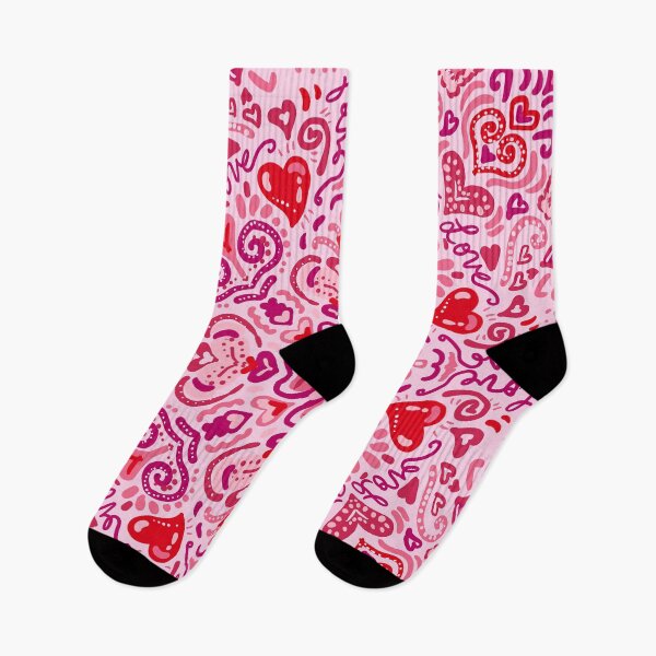 Item preview, symmetrical hearts pattern pink designed and sold by kspfeif.