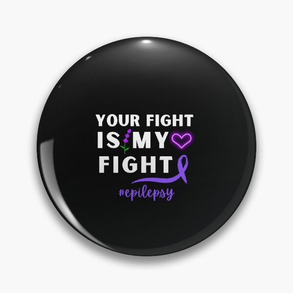 Item preview, Fight Epilepsy Awareness Month Seizure October November 17th Cancer Survivor Purple Ribbon Cancer Support Hope Love Mental Health Depression Anxiety Inspirational Motivational Gift Idea designed and sold by EpsilonEridani.
