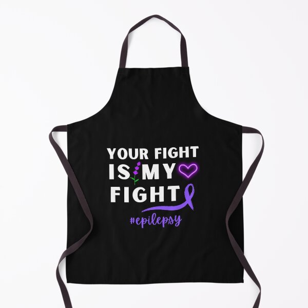 Item preview, Fight Epilepsy Awareness Month Seizure October November 17th Cancer Survivor Purple Ribbon Cancer Support Hope Love Mental Health Depression Anxiety Inspirational Motivational Gift Idea designed and sold by EpsilonEridani.