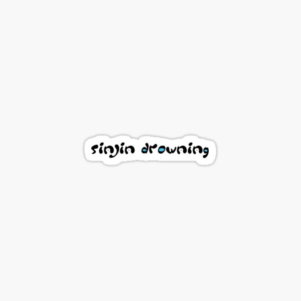 Sinjin Drowning most requested Roblox (pack 3) Sticker for Sale