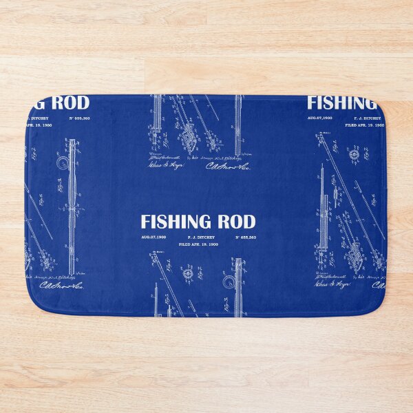 Item preview, 1900 Fishing Reel Patent - Fishing Rod patent blueprint- vintage drawing art- black chalkboard - green chalkboard designed and sold by ismdesigner.