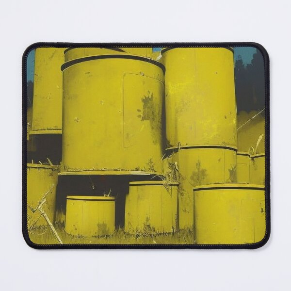 Item preview, Yellow Metal Paint Cans designed and sold by Canadamarsworks.