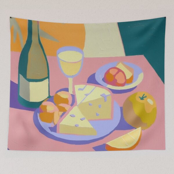 Item preview, Wine Picnic Date Pastel Aesthetic designed and sold by trajeado14.