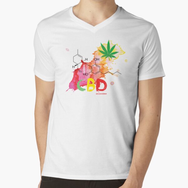 CBD Splash V-Neck T-Shirt