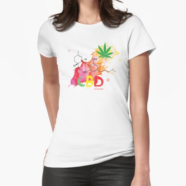 CBD Splash Fitted T-Shirt
