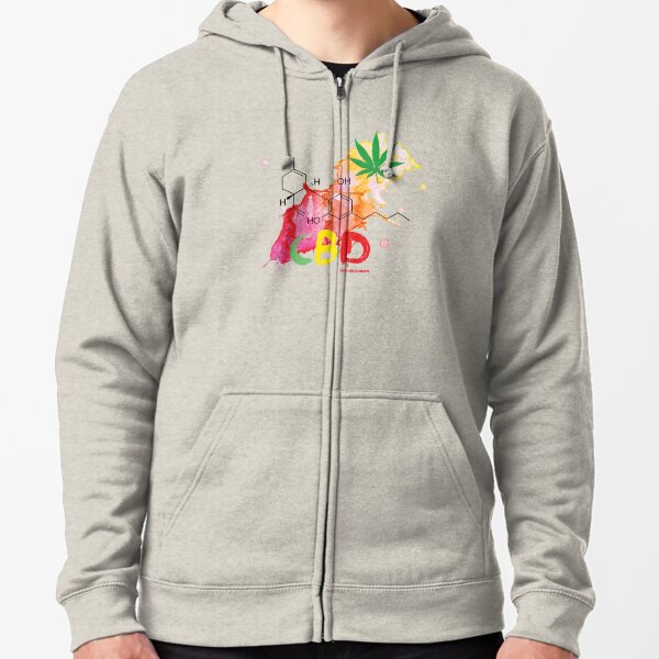 CBD Splash Zipped Hoodie