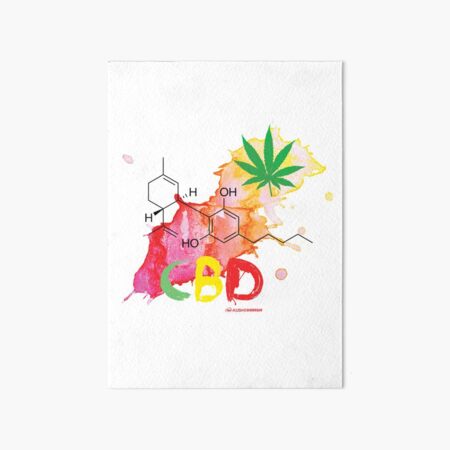 CBD Splash Art Board Print
