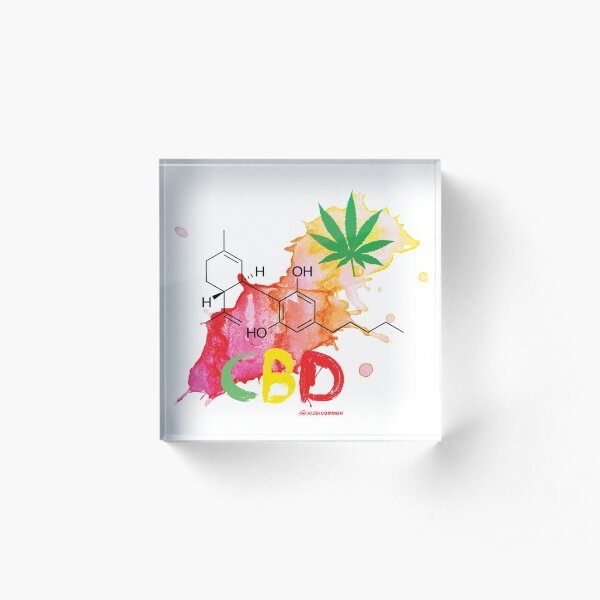 CBD Splash Acrylic Block