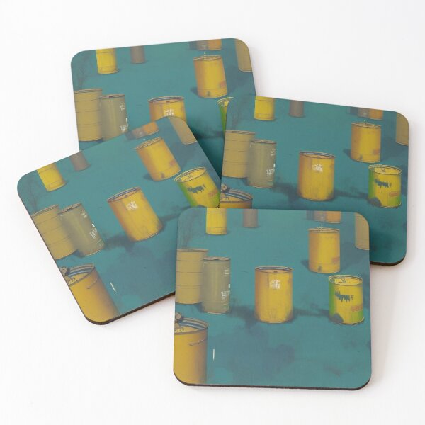 Item preview, Sparse Yellow Metal Containers designed and sold by Canadamarsworks.