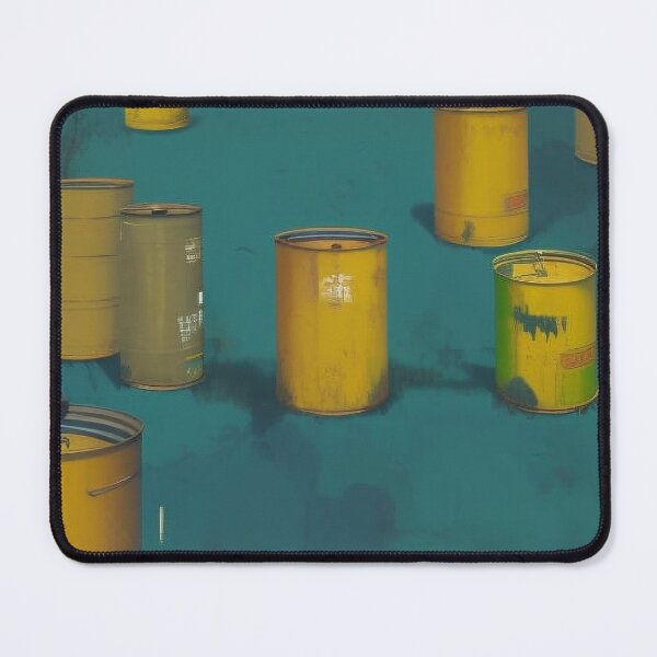 Item preview, Sparse Yellow Metal Containers designed and sold by Canadamarsworks.