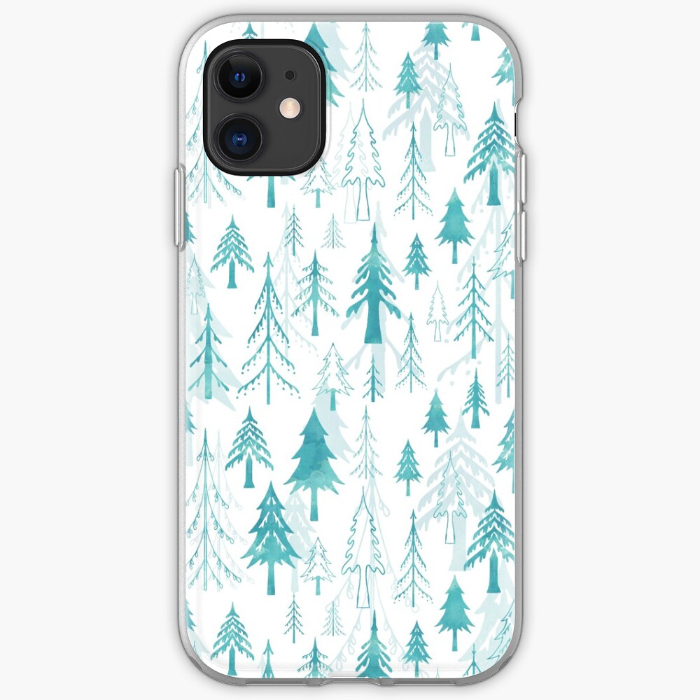 Christmas tree mix on white iPhone Case & Cover