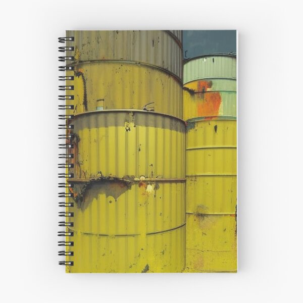 Item preview, Rusty Yellow Metal Containers designed and sold by Canadamarsworks.