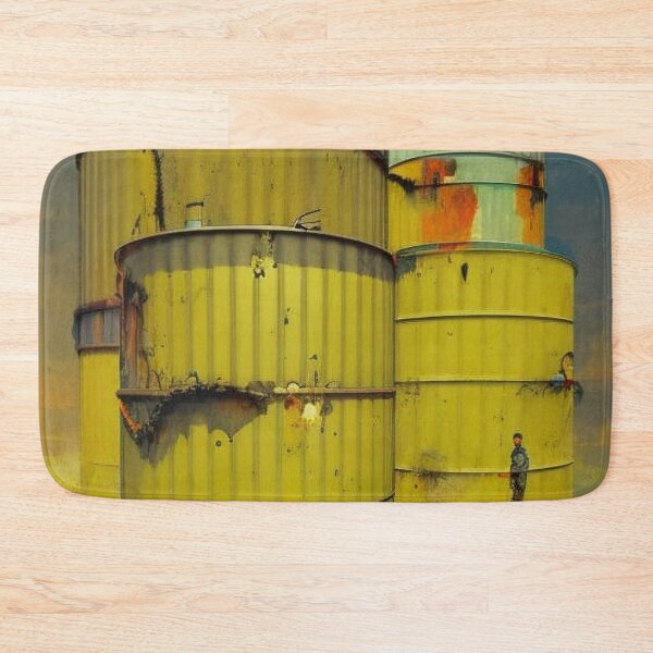 Item preview, Rusty Yellow Metal Containers designed and sold by Canadamarsworks.