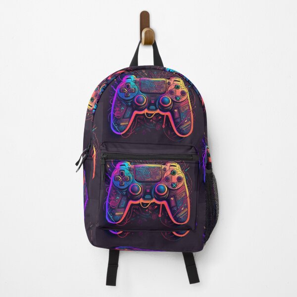 Item preview,  PS5 controller in concept art with neon effect (version 2) designed and sold by DreamMeArt.