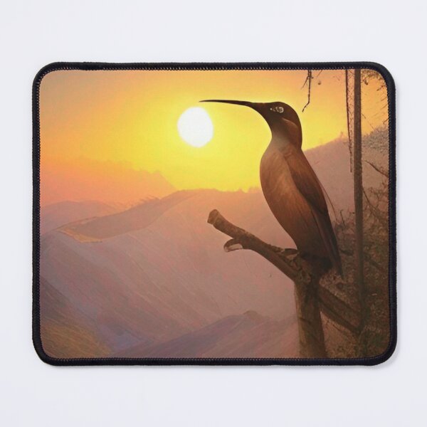 Item preview, Bird posing on a branch in the mountain at sunrise designed and sold by PSYCO-art.