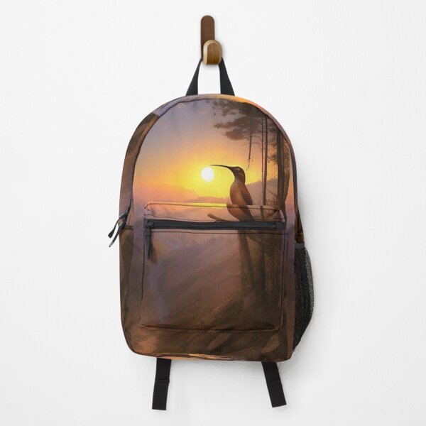 Item preview, Bird posing on a branch in the mountain at sunrise designed and sold by PSYCO-art.