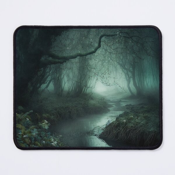 Item preview, Beautiful Landscape Painting, The Misty Forest designed and sold by RealmsImagined.
