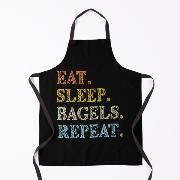 Item preview, Eat Sleep Bagels Repeat Retro Text designed and sold by artfulnotebook.