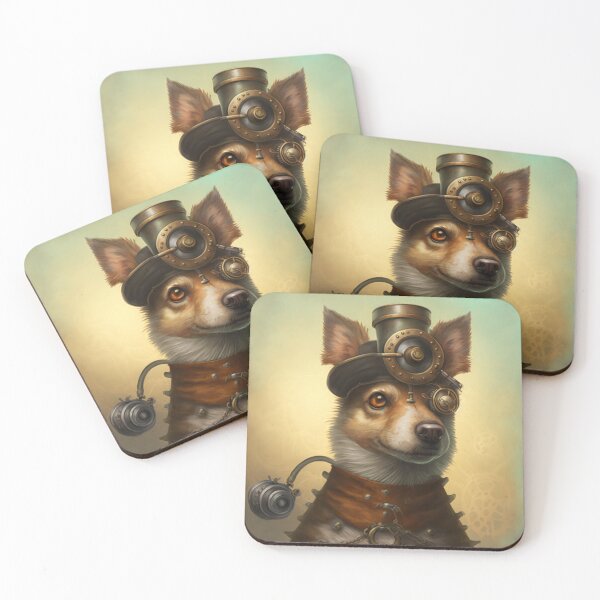 Item preview, Steampunk officer worker dog designed and sold by ARTeez⭐️⭐️⭐️⭐️⭐️.