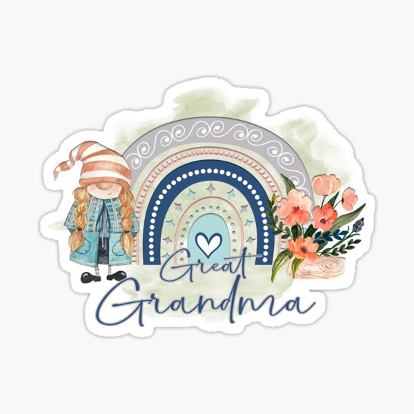 Grandma Gnome Stickers for Sale, Free US Shipping