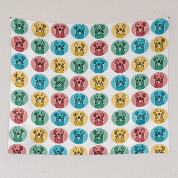 Item preview, Life is Golden Retriever Dogs Circles designed and sold by FlippinTurtles.
