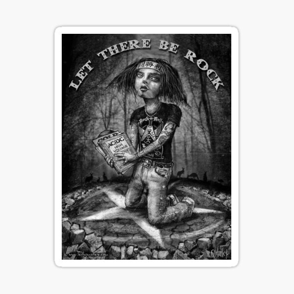 Let there Be Rock 3 Sticker