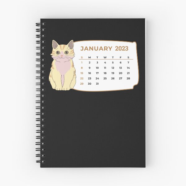 Item preview, Cute Cats Calendar 2023, January 2023 Calendar, Monthly Calendar 2023, Printable 2023 Calendar designed and sold by designartmed.