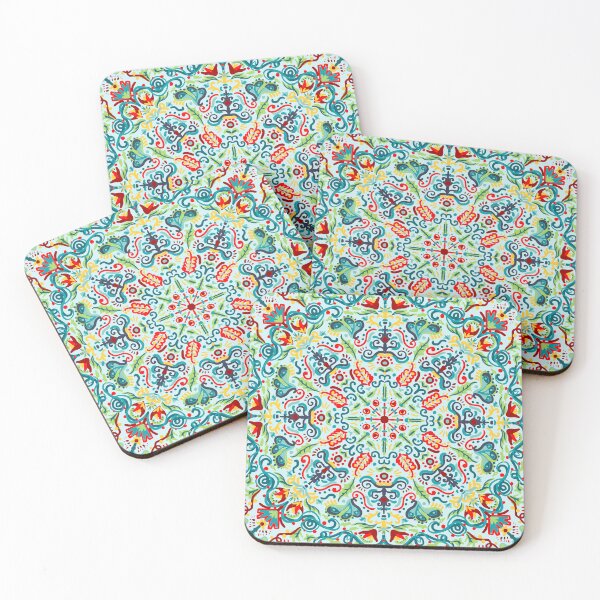 Item preview, folky symmetrical tile  designed and sold by kspfeif.