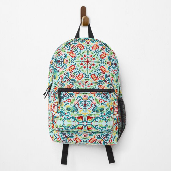 Item preview, folky symmetrical tile designed and sold by kspfeif.
