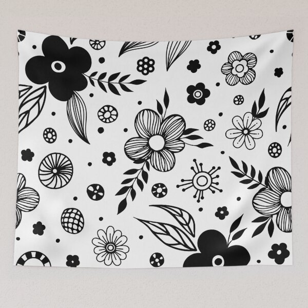 Item preview, Simple Doodle Flowers designed and sold by stylebytara.