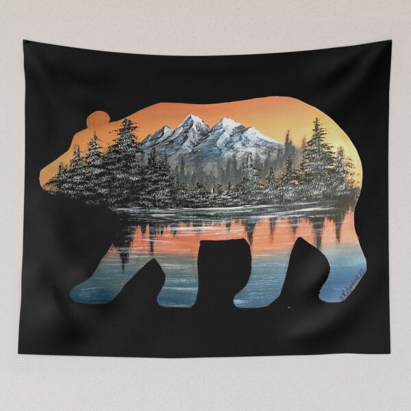 Item preview, Bear Mountain Silhouette designed and sold by SistersInArtN.