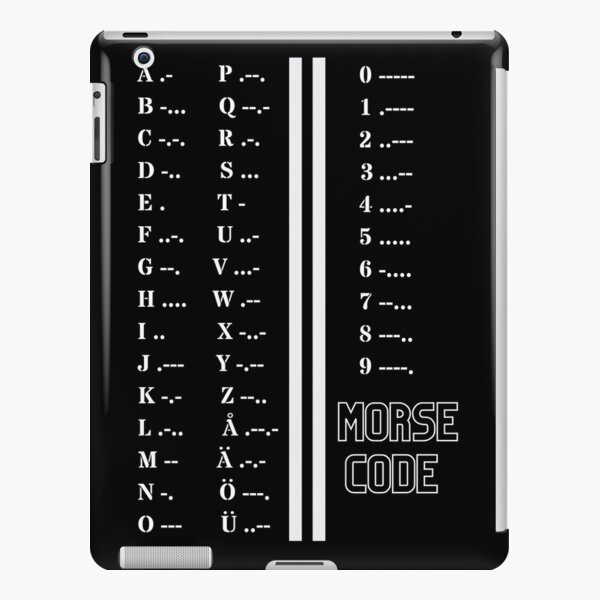 Morse Code iPad Cases & Skins for Sale | Redbubble