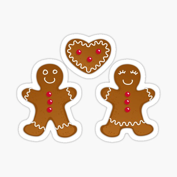 Gingerlove herzige Lebkuchen Liebe Sticker
