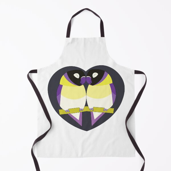 Item preview, Nonbinary Pride Lovebirds designed and sold by nolessjess.