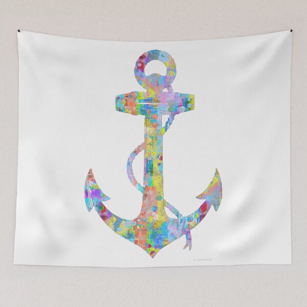Item preview, Colorful Fresh Beach Anchor Art by Sharon Cummings designed and sold by Sharon Cummings Art.