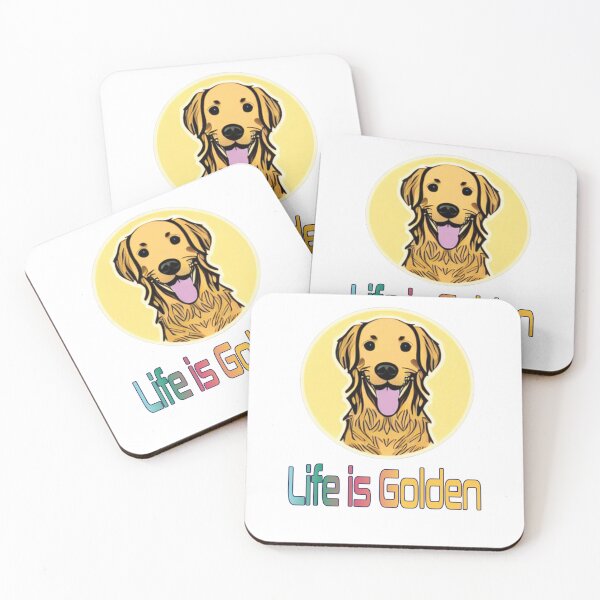 Item preview, Life is Golden Retriever Dog Circle designed and sold by FlippinTurtles.
