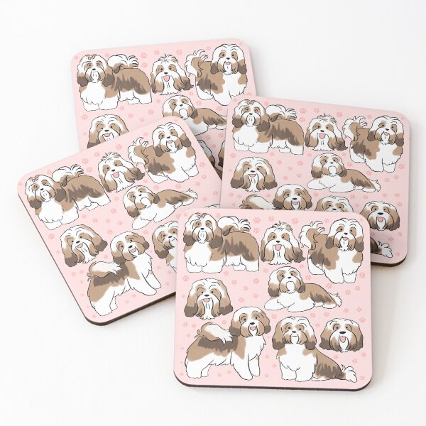 Item preview, Cute Havanese dog illustration pattern  designed and sold by Yarafantasyart.