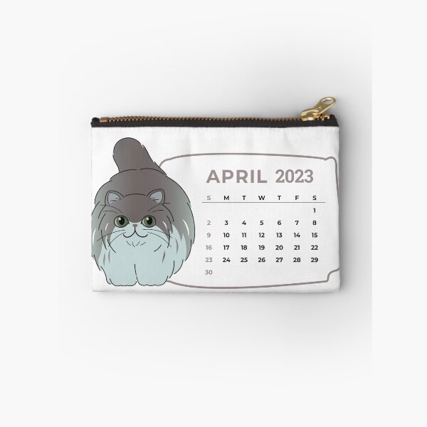 Item preview, Cute Cats Calendar 2023, April 2023 Calendar For Cat Lovers, Monthly Calendar 2023, Printable 2023 Calendar designed and sold by designartmed.