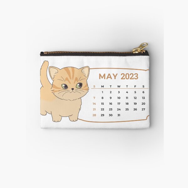 Item preview, Cute Cats Calendar 2023, May 2023 Calendar For Cat Lovers, Monthly Calendar 2023, Printable 2023 Calendar designed and sold by designartmed.