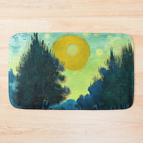 Item preview, Sunset at the Lake Vincent Van Gogh Inspired art designed and sold by ArtsyWishesShop.