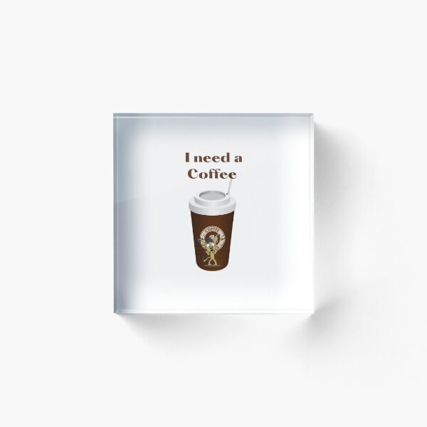 Artikelvorschau, Ich brauche einen Kaffee entworfen und verkauft von Speckledfrog.