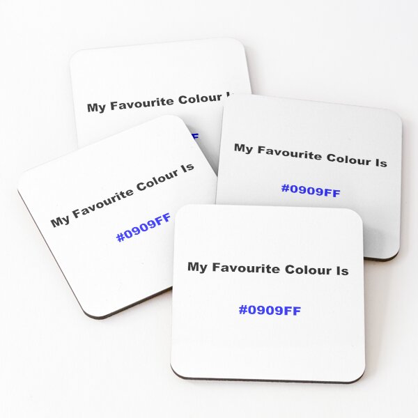 Item preview, My Favourite Colour Is #0909FF designed and sold by kiippers.
