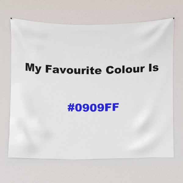Item preview, My Favourite Colour Is #0909FF designed and sold by kiippers.