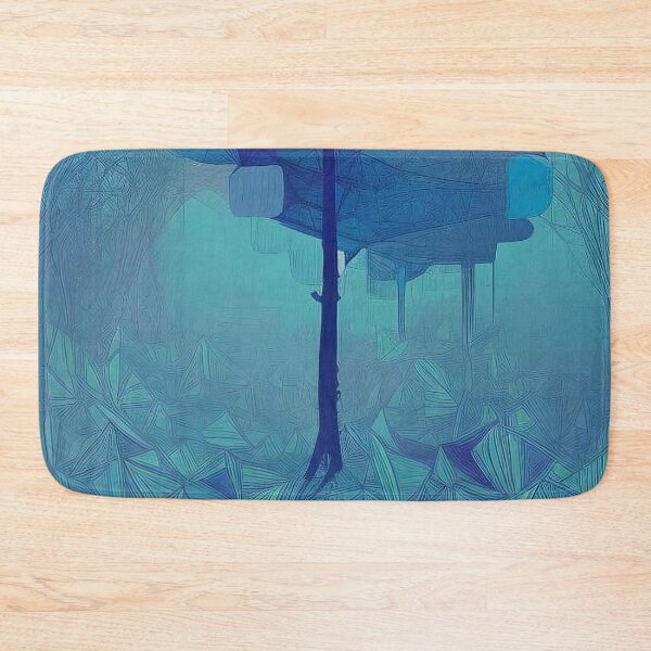 Item preview, Tree Pattern Blue Geometry, Forest designed and sold by Canadamarsworks.