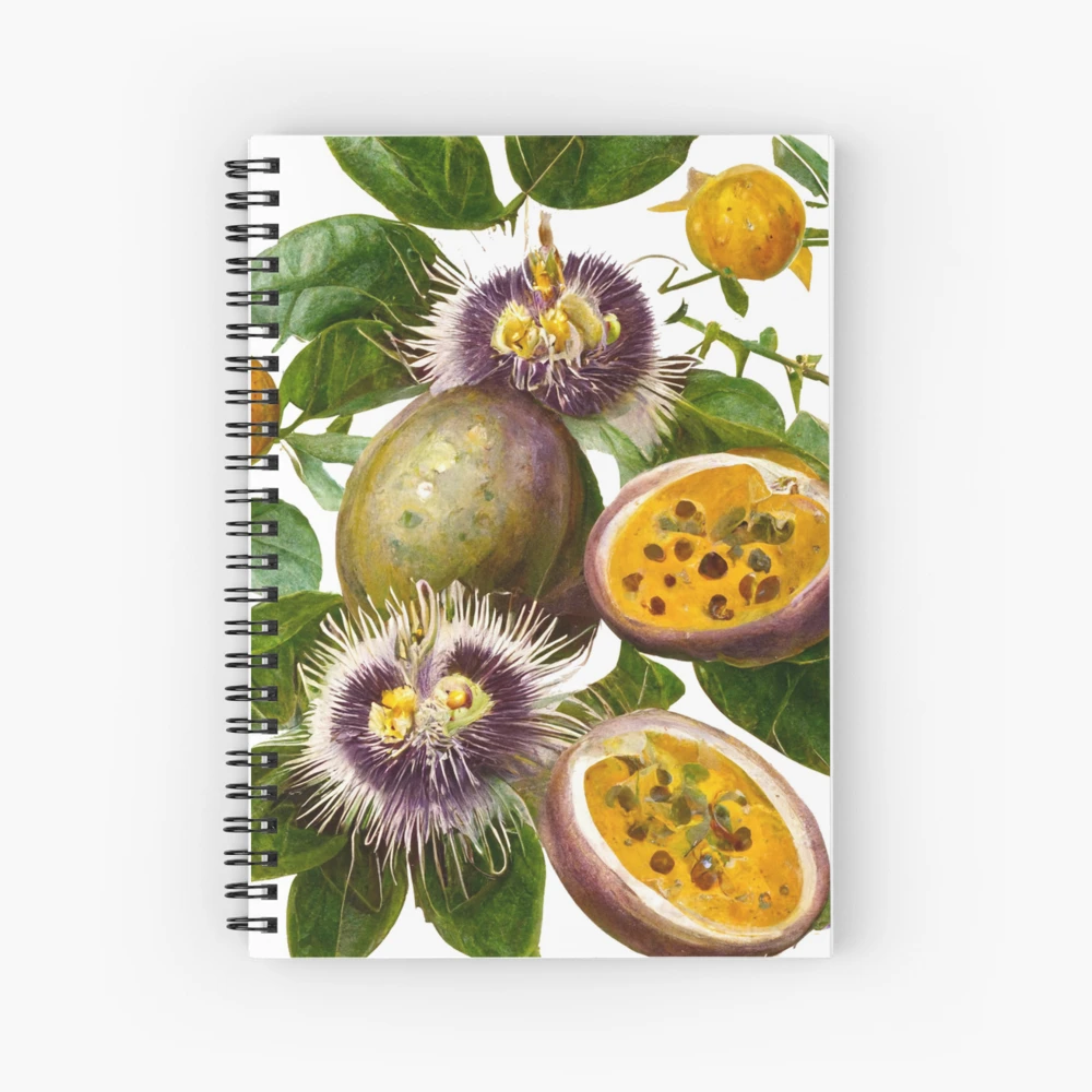Botanical Passionfruit Lilikoi Illustration | Art Board Print