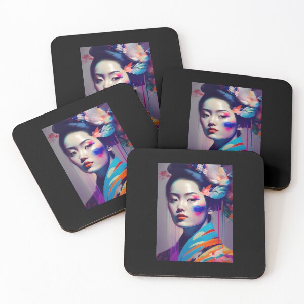 Item preview, Japanese Geisha In Colorful Oil Paints. Gift Idea For Japan Fans 1 designed and sold by PD-Store.