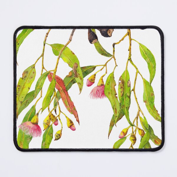 Item preview, Eucalyptus Tree Branch with Pink Gum Flowers designed and sold by Zoya Makarova.