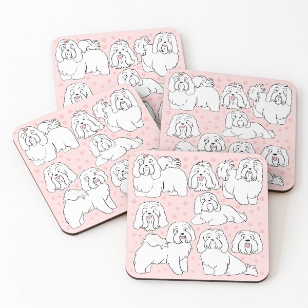 Item preview, Cute Havanese dog illustration pattern  designed and sold by Yarafantasyart.
