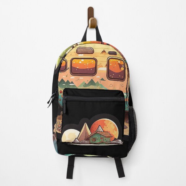 Item preview, Sunset Camper - Colorful Cartoon Outoor Adventures designed and sold by Sunchaser World.